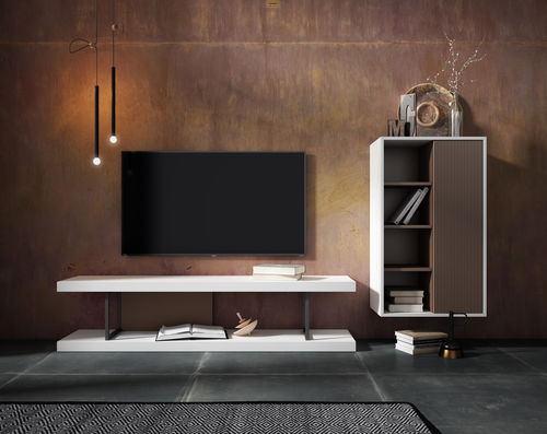 Ensemble TV mural contemporain - DOBLE - MUEBLES MESEGUE, S.A. - en bois / sur mesure / contract