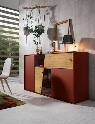 Buffet contemporain - P - MUEBLES MESEGUE, S.A. - en bois / sur mesure / modulable