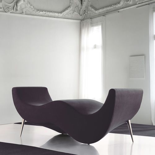 Chaise longue design original - INSIDE - FRAJUMAR- BELTA - en tissu / en bois massif / pour hôtel