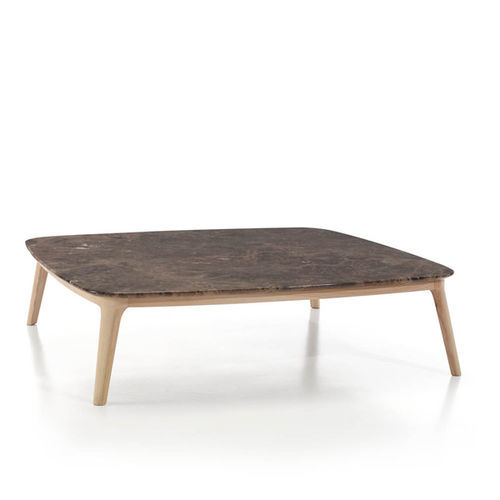 Table basse contemporaine - EVEN - FRAJUMAR- BELTA - en marbre / avec piètement en frêne / rectangulaire