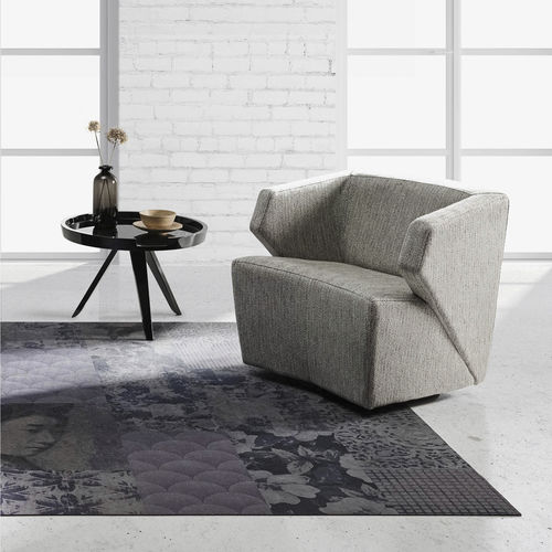 Fauteuil contemporain - DELP - FRAJUMAR- BELTA - en tissu / en bois massif / gris