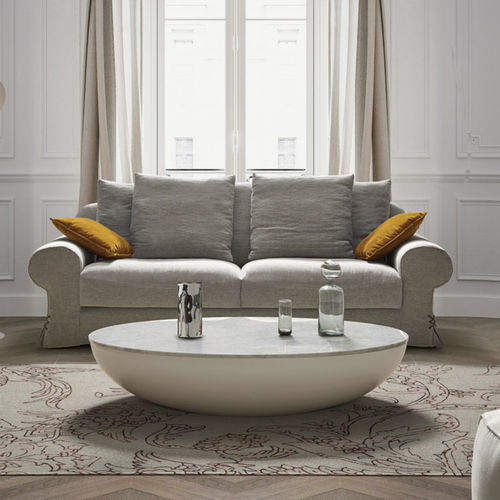 Table basse contemporaine - LUNA - FRAJUMAR- BELTA - en chêne / en marbre / avec piètement en MDF