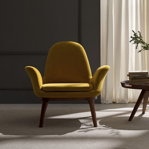 Fauteuil contemporain - EVEN - FRAJUMAR- BELTA - en tissu / en frêne / avec coussin amovible