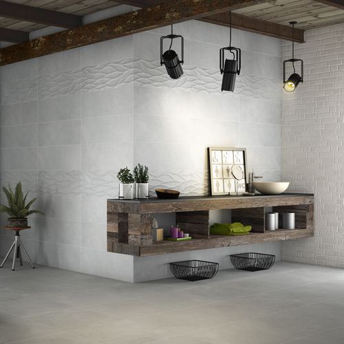 Carrelage en grès cérame - INTRO  - SALONI CERAMICA - poli / à relief / d'intérieur