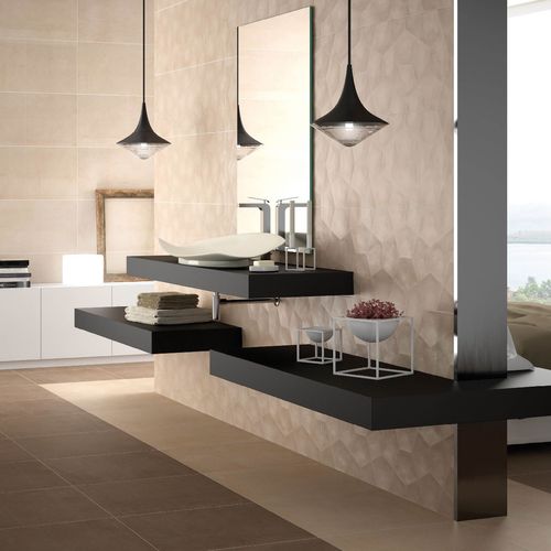 Carrelage en grès cérame - SUNSET  - SALONI CERAMICA - poli / à relief / d'intérieur
