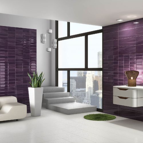 Carrelage en céramique - VETRO  - SALONI CERAMICA - brillant / d'intérieur / mural