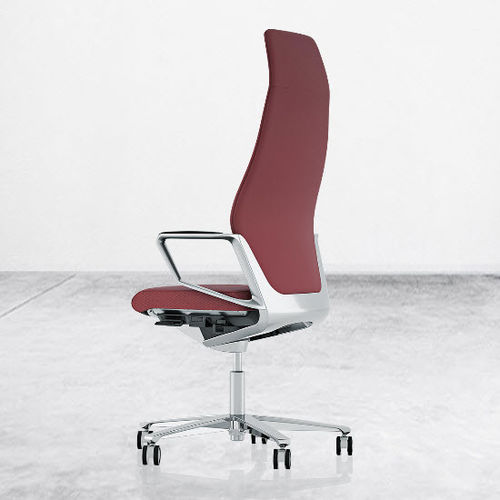 Fauteuil de direction contemporain - SIGNO - Züco - en aluminium / avec repose-tête / avec dossier haut