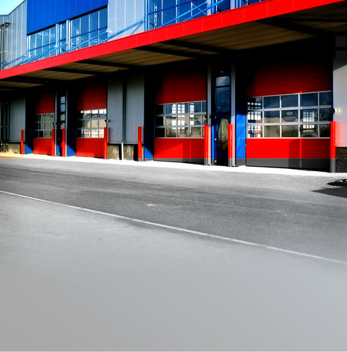 Porte industrielle sectionnelle - OVERHEAD - KONE - en aluminium / en polycarbonate / en acrylique