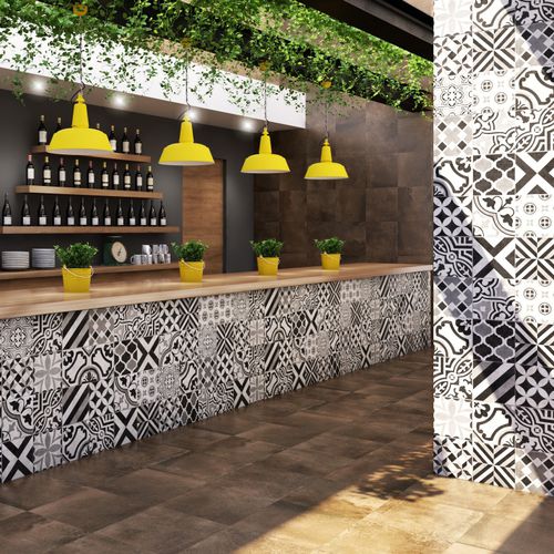 Carrelage en céramique - CEMENTINE - Interceramic - émaillé / d'intérieur / mural
