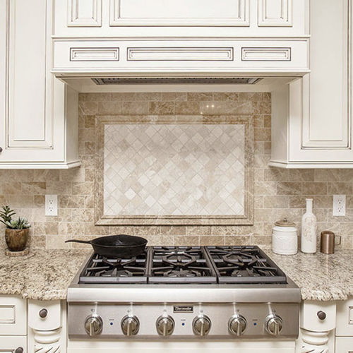 Mosaïque en marbre - MS00956 - Marble Systems - mate / de cuisine / murale