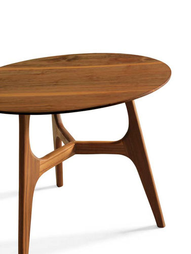 Table basse contemporaine - H-122  - Dale Italia - en bois / ronde / résidentielle