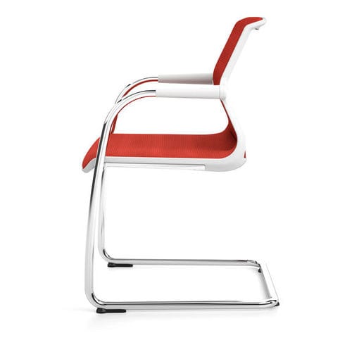 Chaise visiteur contemporaine - UNIX  - vitra USA - d'intérieur / en tissu / en acier
