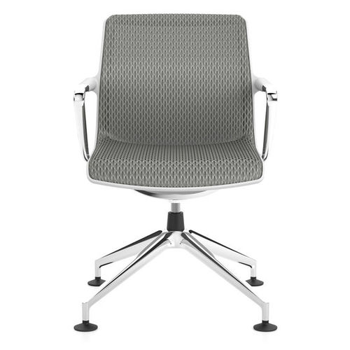 Chaise visiteur contemporaine - UNIX  - vitra USA - d'intérieur / en tissu / en aluminium poli