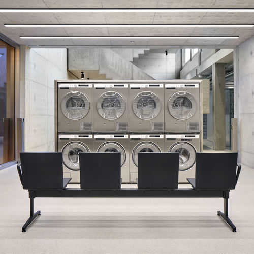 Sièges sur poutre en acier - .04 SEATING  - vitra USA - aluminium / en polyuréthane / 3 places