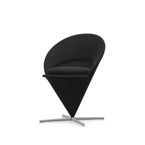 Chaise contemporaine - CONE - vitra USA - d'intérieur / en mousse de polyuréthane / avec piètement en acier inoxydable