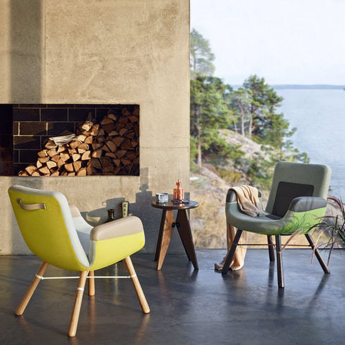 Chaise contemporaine - EAST RIVER  - vitra USA - d'intérieur / en tissu / en cuir