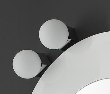 Applique murale contemporaine - MOON - IKEBE DISEÑOS, S.L.L. - en métal chromé / ronde / pour salle de bain