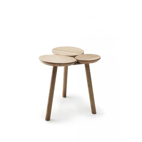 Tabouret design original - JULY - Nikari - en chêne / en orme / 3 pieds