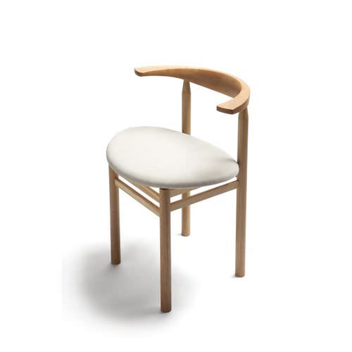 Chaise contemporaine - LINEA RMT3 - Nikari - d'intérieur / en frêne / tapissée