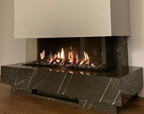 Cheminée à gaz naturel - MF 200 - Mira Heating Co. Ltd. - à encastrer / adossée / à 3 faces