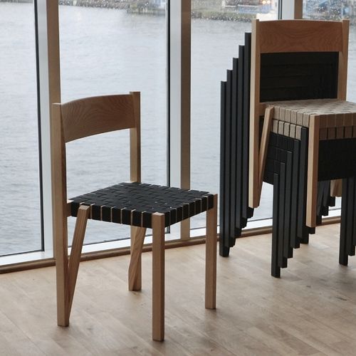Chaise design scandinave - WINWOOD  - David design - d'intérieur / en tissu / en cuir
