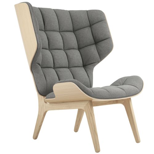 Fauteuil contemporain - MAMMOTH - NORR11 - en velours / en laine / en cuir