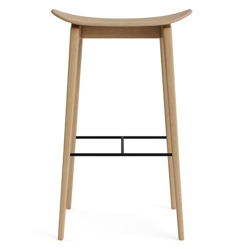 Tabouret de bar design scandinave - NY11 - NORR11 - en chêne / en noyer / avec piètement en chêne