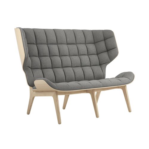 Canapé contemporain - MAMMOTH - NORR11 - en tissu / en cuir / avec dossier haut
