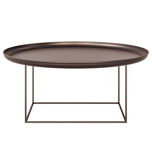 Table basse contemporaine - DUKE LARGE - NORR11 - en métal / avec piètement en aluminium / ronde