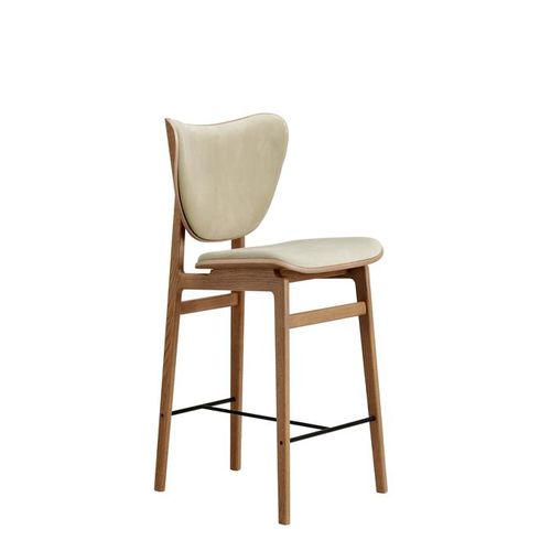 Chaise de bar contemporaine - ELEPHANT - NORR11 - d'intérieur / en velours / en placage de bois