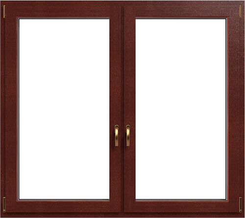 Fenêtre en bois - DUOLINE - drutex - en aluminium / oscillo-battante / à triple vitrage