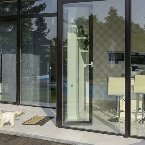 Porte-fenêtre battante - MB-45 - drutex - en aluminium / à double vitrage / à isolation thermique