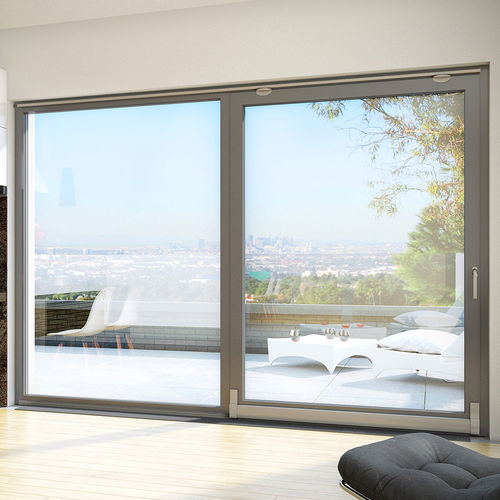 Baie vitrée coulissante - MB 70/ MB 70HI PSK - drutex - en aluminium / à double vitrage / à isolation thermique