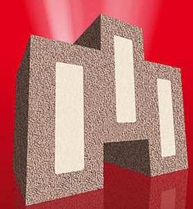 Bloc de maçonnerie à base de silice expansé - BISOROCKET® - BISOTHERM - isolant / pour protection incendie