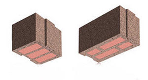 Bloc de béton léger - Bisomark - BISOTHERM - pour mur de refend / avec isolation intégrée