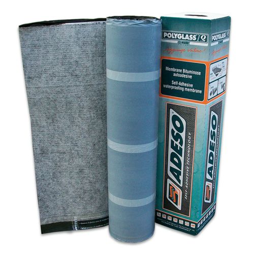 Membrane d'étanchéité pour toiture - POLYSTICK TU PLUS - Polyglass Spa - pour souche de cheminée / pour gouttière / en rouleau