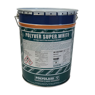Peinture de protection - POLYVER SUPER WHITE - Polyglass Spa - d'extérieur / pour toiture / pour bois