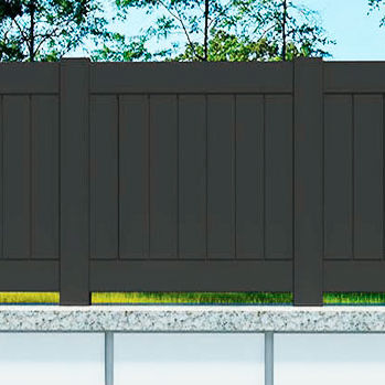 Clôture à lames - VD01 - AGM - de jardin / en aluminium / contemporaine