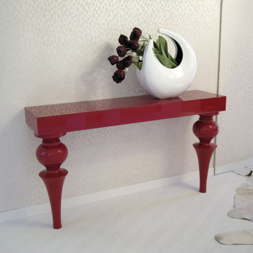 Console classique - ARIOSO : RÉF. 24306  - OVATION Paris - en bois laqué / avec piètement en bois laqué / rectangulaire