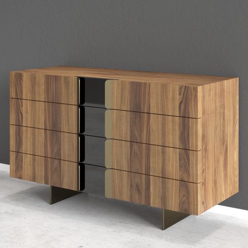 Commode contemporaine - 20504 Commode Berlioz - OVATION Paris - en bois / en métal / sur mesure