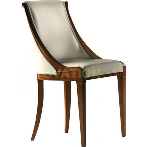 Chaise Art Déco - NORMA : RÉF. 26301 - OVATION Paris - d'intérieur / en tissu / avec piètement en bois