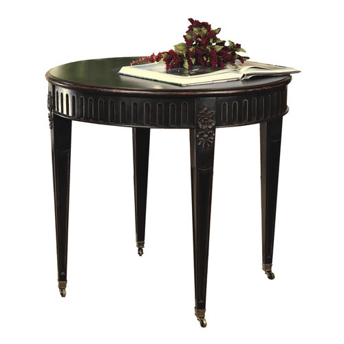Table de style - ANTOINETTE : RÉF. 14080 - OVATION Paris - en bois / avec piètement en bois / ronde