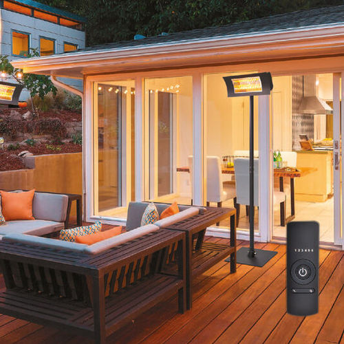 Chauffage infrarouge de sol - DESINO TS WHITE - TECHNOTHERM - électrique / professionnel / tube radiant