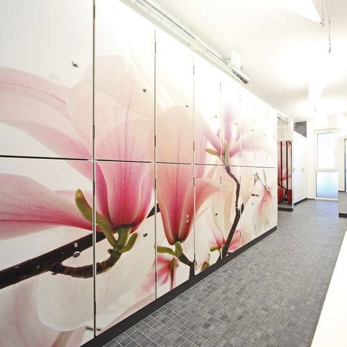 Casier vestiaire en HPL - IXOS® P - KEMMLIT-Bauelemente GmbH - pour établissement public / pour installation sportive / pour bureau