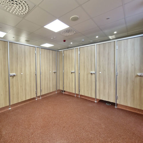 Cabine sanitaire en HPL - cronus NR® - KEMMLIT-Bauelemente GmbH - en aluminium / pour WC / pour établissement public
