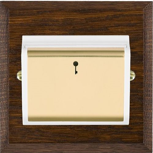 Interrupteur bouton poussoir - WOODS - Hamilton Litestat - encastré / en bois / carré