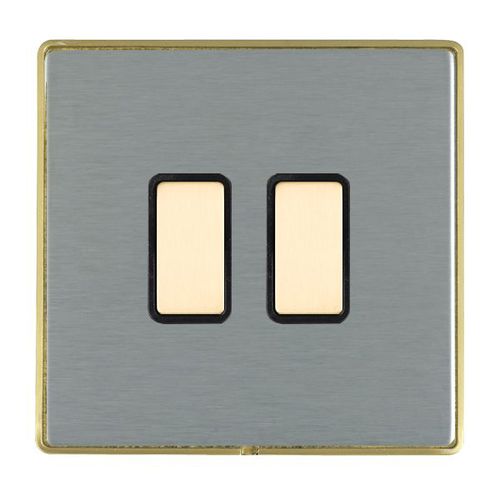 Interrupteur bouton poussoir - LINEA-DUO CFX® - Hamilton Litestat - encastré / en métal / classique