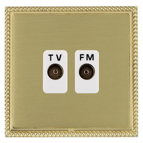 Prise TV - LINEA-GEORGIAN CFX® - Hamilton Litestat - radio / double / murale