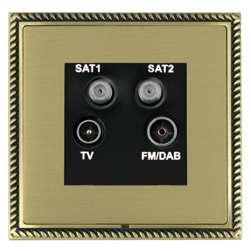 Prise TV - LINEA-GEORGIAN CFX® - Hamilton Litestat - SAT / radio / multiple