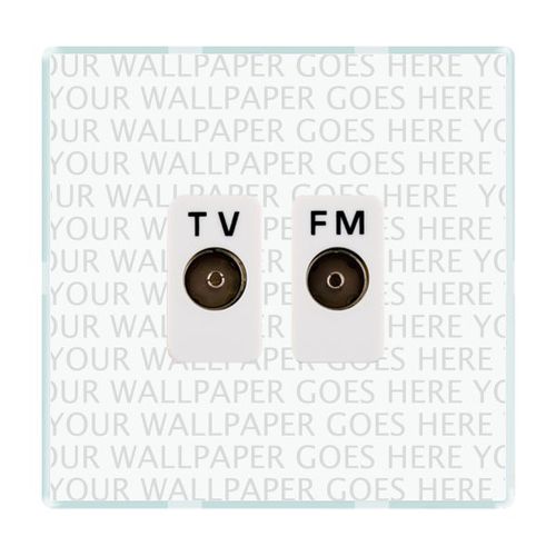 Prise TV - PERCEPTION CFX® - Hamilton Litestat - radio / double / murale